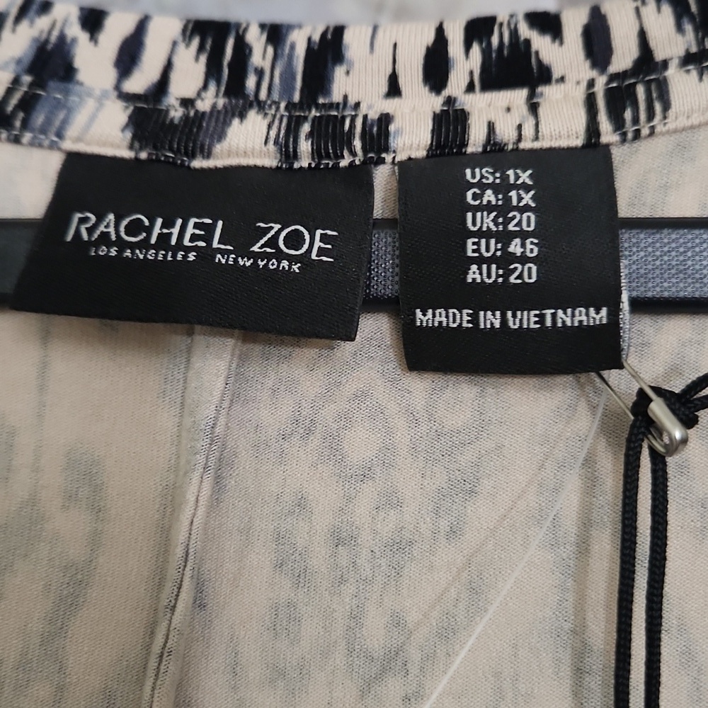 Rachel Zoe Shirt Dress Size 1X Casual Vacation Cruise Lagenlook - Picture 4 of 10